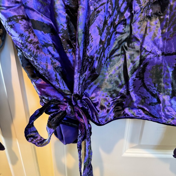 Emanuel Ungaro Vintage Purple Velvet Top - Picture 3 of 7